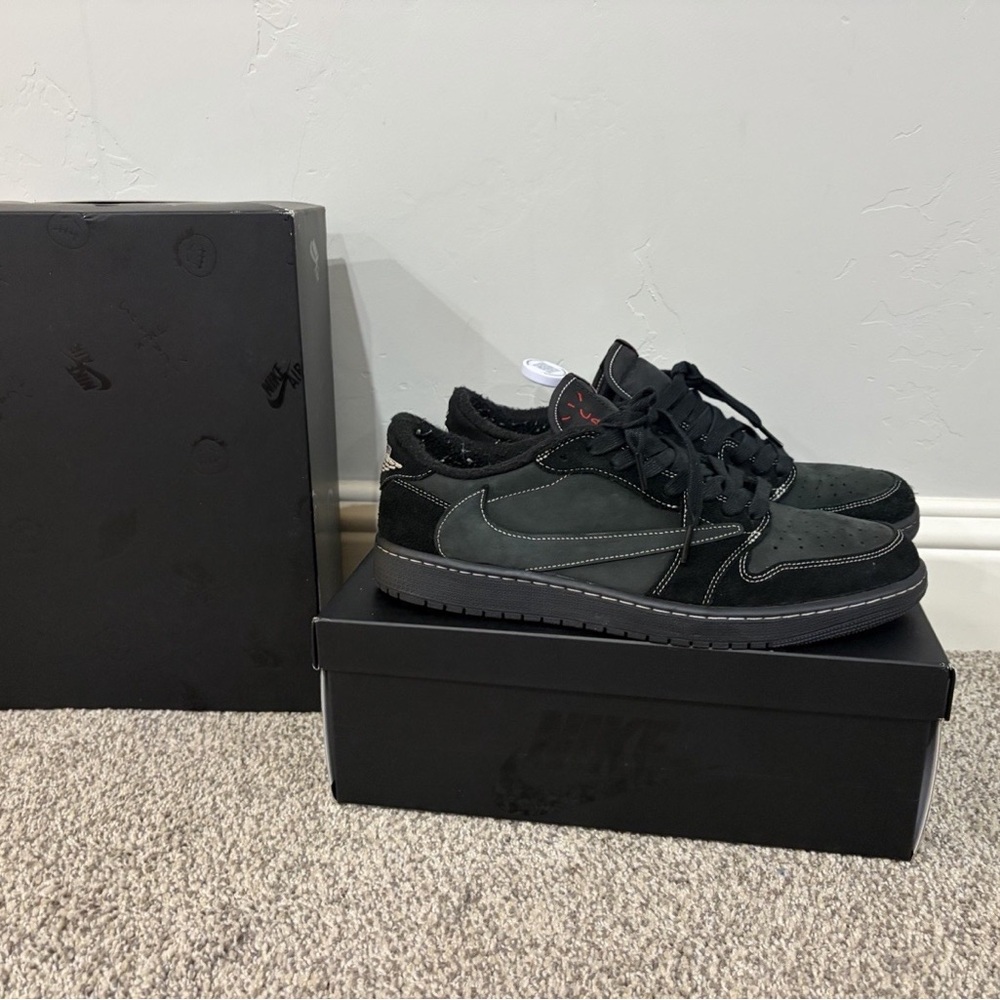Jordan 1 Retro Low OG SP x Travis Scott Black Phantom - Picture 4 of 7